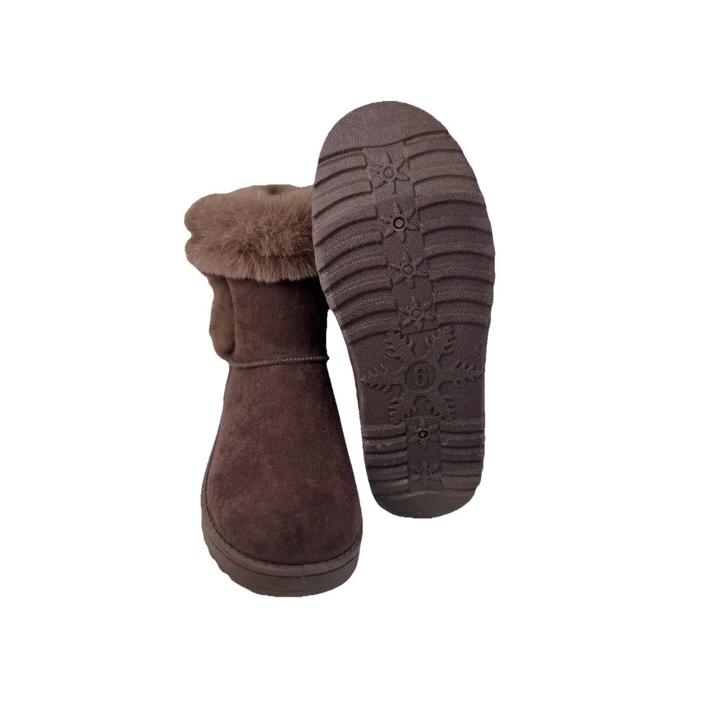 White Mountain In her Faux Fur Brown‎ Women's Size 6 No Box